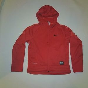 Nike Elite ThermaFit Red front zip hooded jacket